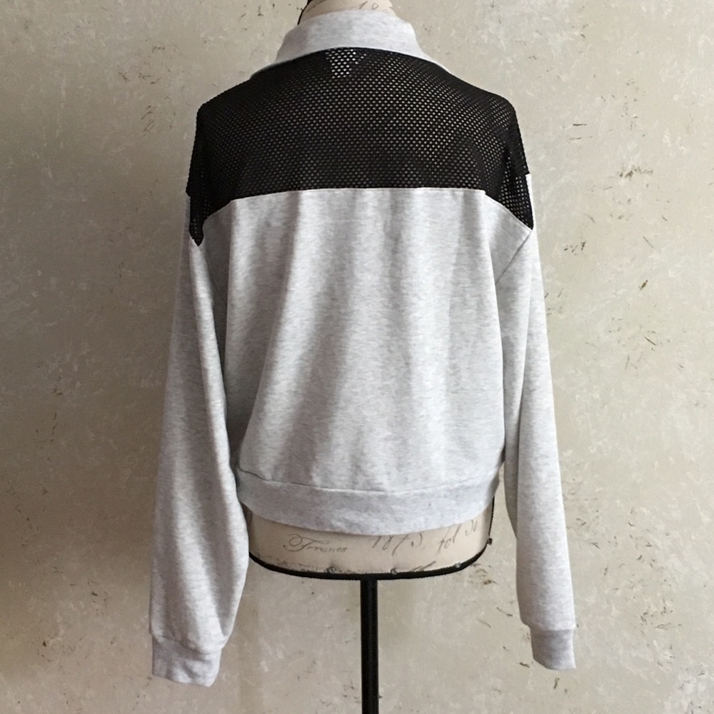 PINK VS Quarter-Zip Pullover Top Tee New With Tag - Picture 7 of 8